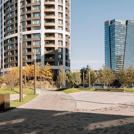 Апартаменти Skau Sky Park Blue By Zaha Hadid 21 Floor 2 Tower Panoramic View Free Parking