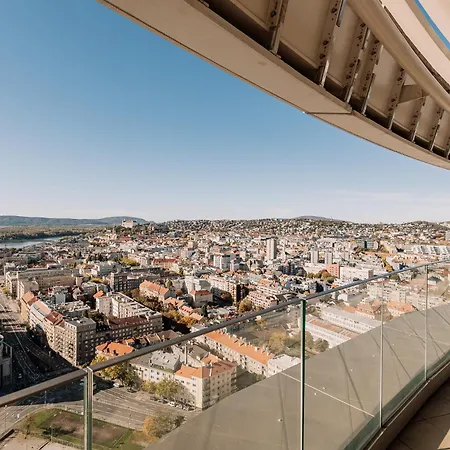 Skau Sky Park Blue By Zaha Hadid 21 Floor 2 Tower Panoramic View Free Parking * Pozsony