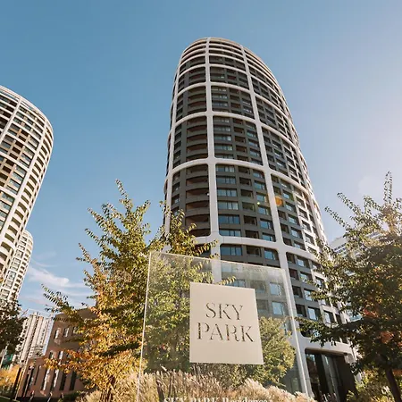 Apartman Skau Sky Park Blue By Zaha Hadid 21 Floor 2 Tower Panoramic View Free Parking