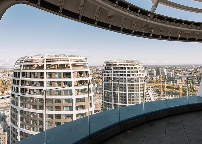 Skau Sky Park Blue By Zaha Hadid 21 Floor 2 Tower Panoramic View Free Parking * Bratislava