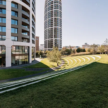 Skau Sky Park Blue By Zaha Hadid 21 Floor 2 Tower Panoramic View Free Parking * Bratislava